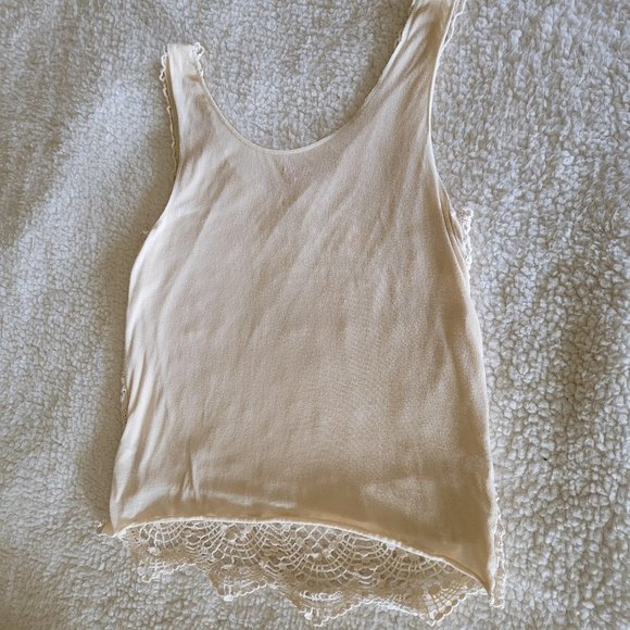 Mudd Lace Cream Tank Top M - Picture 5 of 8